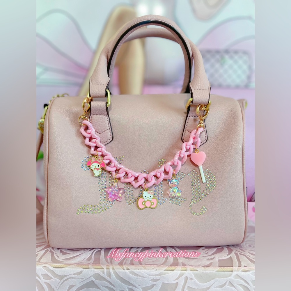 Hello Kitty handmade Pink Heart purse chain